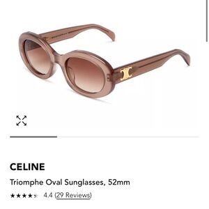 Celine Triomphe Oval Sunglasses